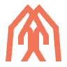 Folded Hands or Pray or Thankful Icon | Apricot